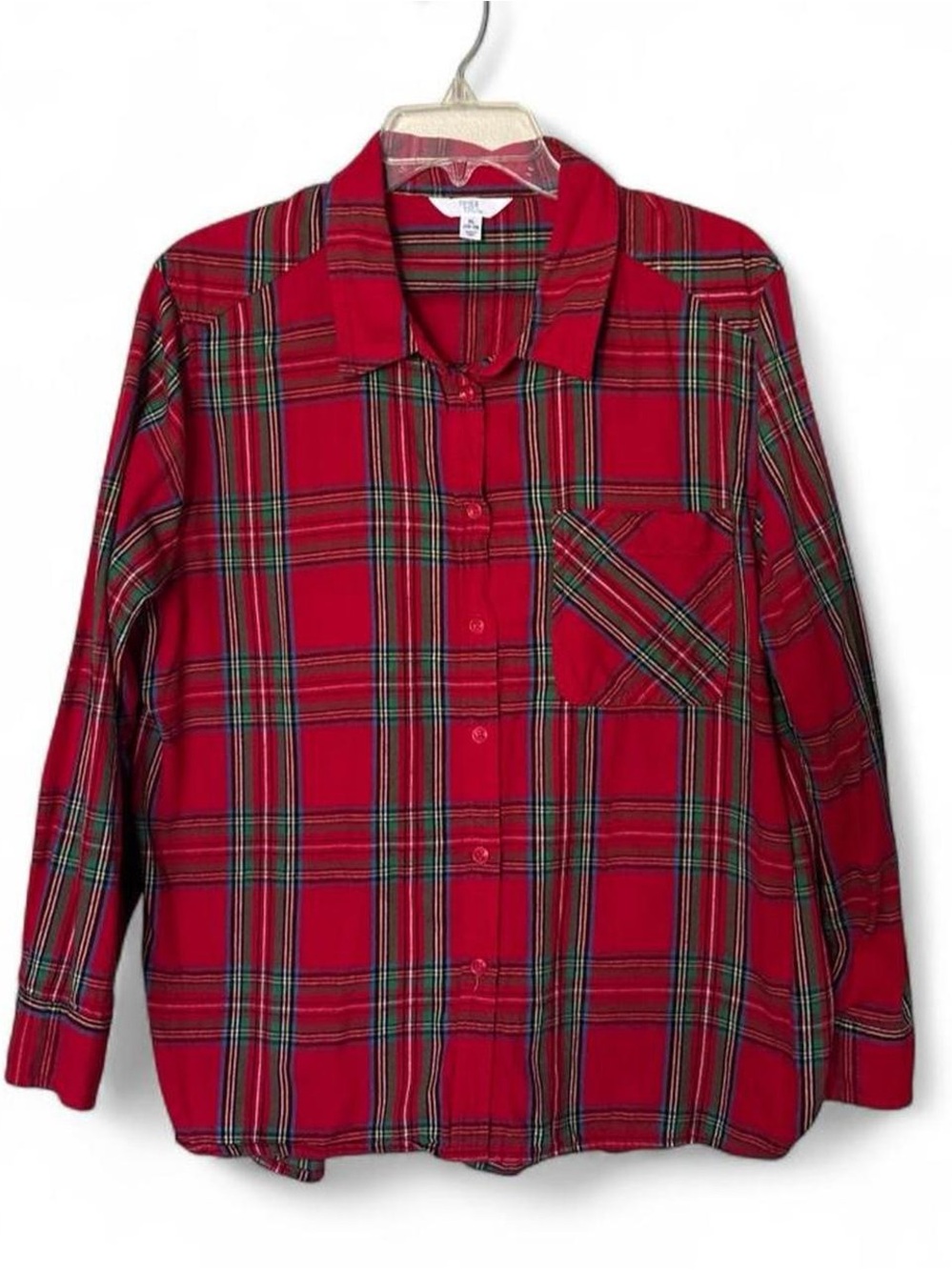 Red Plaid Button-Up Shirt - Kids